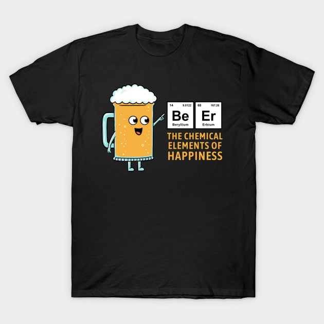 BEER CHEMICAL OF HAPPINESS T-Shirt by coffeeman